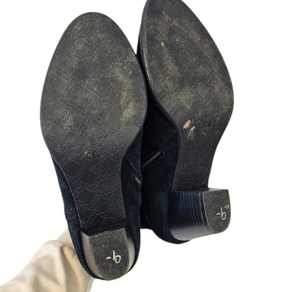 Vionic Womens Jessie Ankle Bootie Black Size 7.5 Suede Weather Resistant Comfort - Picture 2 of 11